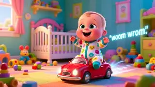Baby&rsquo;s Wroom Wroom Adventure 🚗🎶 Fun Car Song for Kids | Learn Vehicles and Sounds with Baby