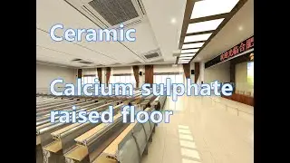 Ceramic calcium sulphate raised flooring