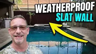 Faux Wood Slat Wall | WEATHERPROOF / EXTERIOR or INTERIOR PANELS | PART 2