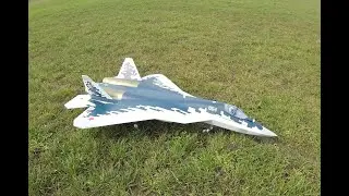 XFly SU57 Twin 40mm EDF Maiden Flight and updated Taileron Settings