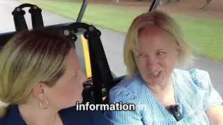 Heidi West, Riding in Golf Carts with Executives