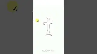 Drawing Holy Cross ✝️🙏🎨 #dorothyart #lineart #art #jesus #shorts #love #holycross