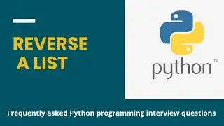 Reverse a list in different methods #pythonprogramming #interviewquestions @skilltimate