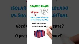 APRENDA QUANDO USAR V&Iacute;RGULA!