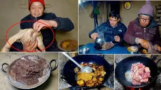 chicken & millet flour rice for shyam rai brother (actor of series MY VILLAGE '' )