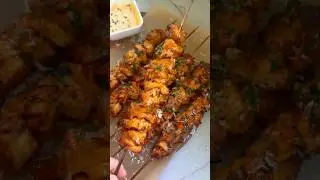Garlic Parmesan Chicken Skewers | Juicy, Buttery & Oven-Grilled! 🍢🧄✨
