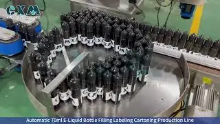30ml to 10ml Bottle Changeover | E-liquid Filling Line Demo #cap #eliquidfillingmachine #cxm #juice