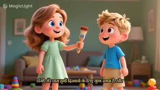 The Magical Painting Brush | जादुई पेंटिंग ब्रश#anime #cartoon #tuktukvideo #trending # viral video