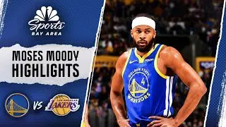 Moses Moody highlights: Watch Warriors guard score 25 points in loss vs. Lakers | NBC Sports BA