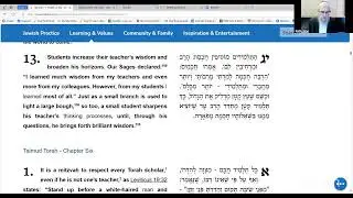 Rambam: Laws of Torah Study