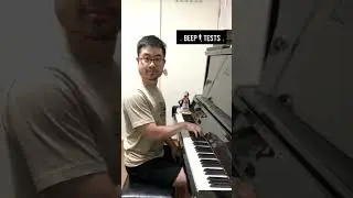 Beep Test Sound on Piano