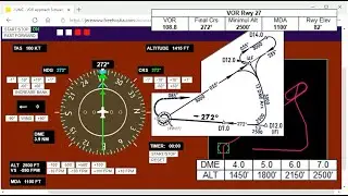 IFR - Arc DME dans une approche VOR