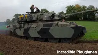 50 Ton Tank Ploughing at The 74th British National Ploughing Championship Saturday 11th October 2025