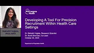 Developing a Tool for Precision Recruitment in Health Care Settings