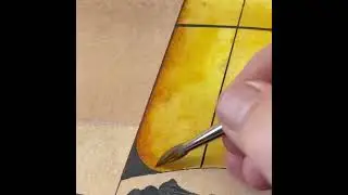 Artist Alan Shuptrine Painting the Watercolor, The Golden Hour