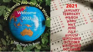 2021 events around the world in 3 mins / Major events in 2021 / Happy New Year 2022 /  End of 2021