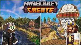 EPIC World Tour with Friends, Minecraft&nbsp;Create Mod!