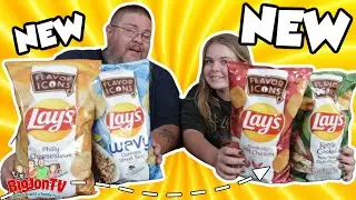 New Flavor Icons From Lay's || Taste Test Tuesday