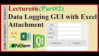 Data Logging Application For Customer Information 2019| Part#2 |Data Collection GUI with Excel 2019
