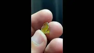 Sphene Titanite journey from Rough to loose Gem.