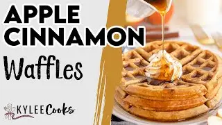 Homemade Apple Cinnamon Waffles