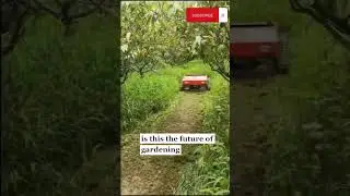 genius invention!  A remote-controlled lawnmower. So cool!  #innovation #lawnmower #rccar