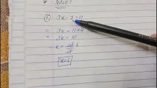 Linear Equation in One Variable | Easy Question | Class 8