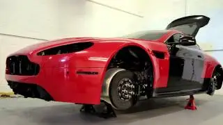 Aston Martin Vantage V12 3M Gloss Red Metallic Wrap