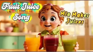 Fruit Juice Song for Kids &ndash; Orange, Apple & Grape with Mia !