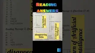 Reading Answers |Early Childhood Education|Disappearing delta| return Artificially Intelligence