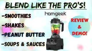 Homgeek Professional Countertop Blender (Make smoothies like a pro!)