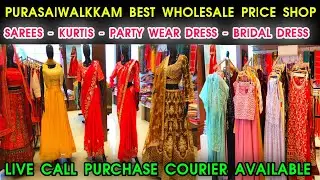 PurasaiWalkkam Best Wholesale Price Shop Roop Mandir 👌👌 Sarees, Frocks, Gowns, Kurtis, Party Wears