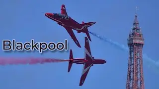 Red arrows display hear the pilots, Blackpool airshow.