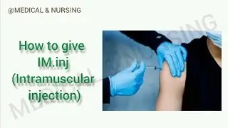 How to give IM (Intramuscular injection) all steps in simply method | MEDIACLANDNURSING | Procedure 