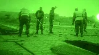 NATO Allies Cross the Olt River Valcea, Romania B-roll