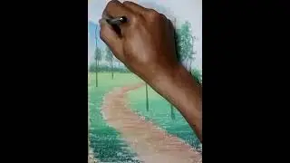 drawing oil pastel nature. #art #pemula #artwork #painting #scenery