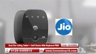Homeshop18.com - Call Max Dual Sim Calling Tablet + JioFi Device With Keyboard FREE