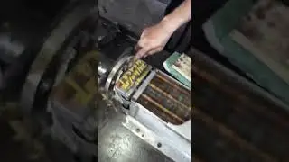 Pressure test intercooler of engine MITSUBISHI S6R2-MPTK 5 Bar #pressure #mitsubishi #engine