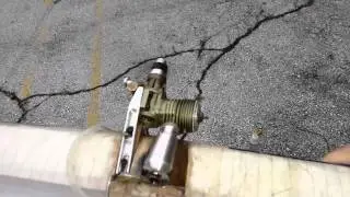 Cyclon Fortune F15 glow engine second run