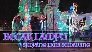 Becak lampu Simpang Lima Semarang #Shorts #traveling #wonderfulindonesia