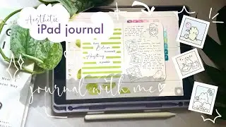 Simple, aesthetic digital journal idea | without stickers and templates #asmr #goodnotes 