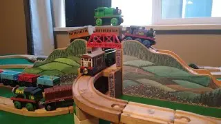 Thomas wooden railway muffle mountain (mountain tunnel) unboxing