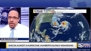 TROPICS | Imedla Almost a Hurricane, Humberto Slowly Weakening