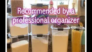 Rubbermaid Brilliance Storage Containers with Lids: Recommended by a professional organizer