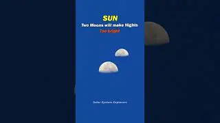 What if Earth had two moons? | Life With Two Moons! 😱☠️ #space #earth #moon #universe