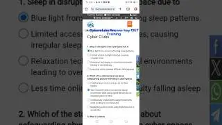CIET Training On Cyber clubs Answer key March 2024 | CIET Training 2024 | Cyber security training