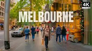 Melbourne Day & Night Walk 4k