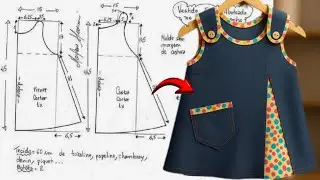 💡From Sketch to Stylish Dress!✂️ Learn How to Make a Perfect Sewing Pattern Like a Fashion Designer🧵