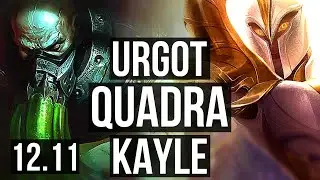 URGOT vs KAYLE (TOP) | 19/1/4, Quadra, Legendary, 400+ games, 800K mastery | EUW Master | 12.11