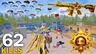 62 kills 🥶 Really my best rush gameplay in New version❤️&zwj;🔥 Bgmi and Pubg mobile 